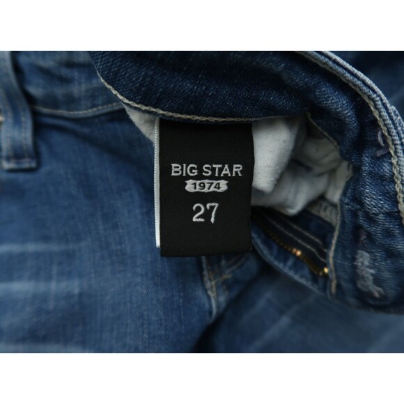 Big Star 1974 Jeans Women's 27 Low-Rise Rikki Cropped 25.5" Inseam Distressed - Picture 9 of 16